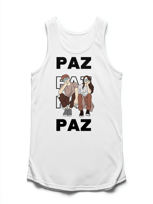 Personalized PAZ Relaxed Vibe Tank Top
