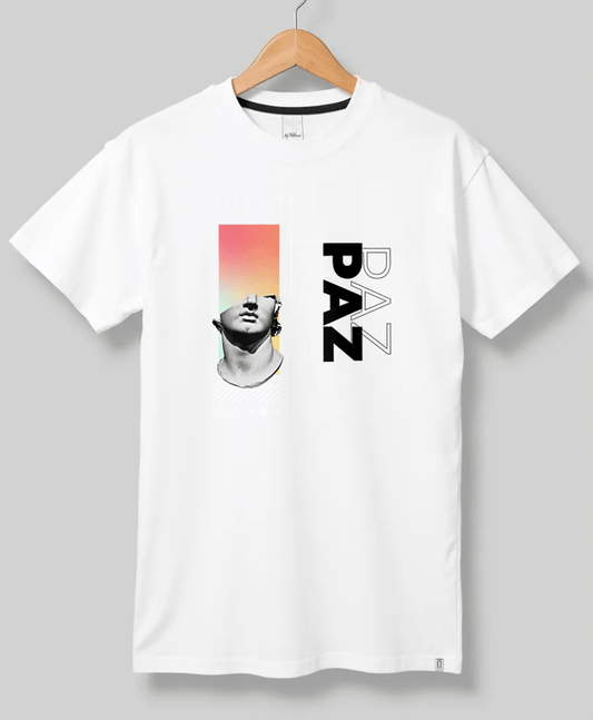 Personalized PAZ T-Shirt with Classical Art Panel