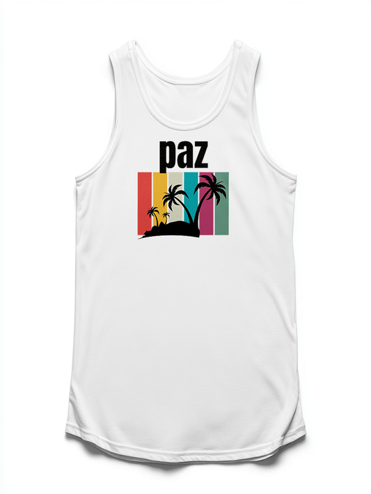 Personalized PAZ Retro Sunset Tank Top