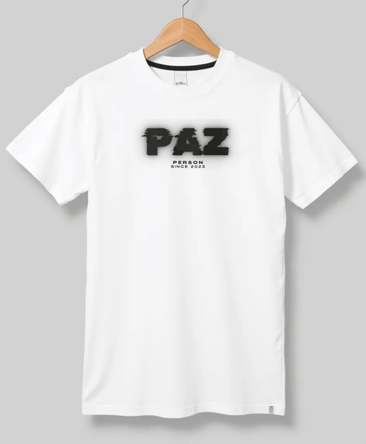 Personalized PAZ Glitch-Style T-Shirt