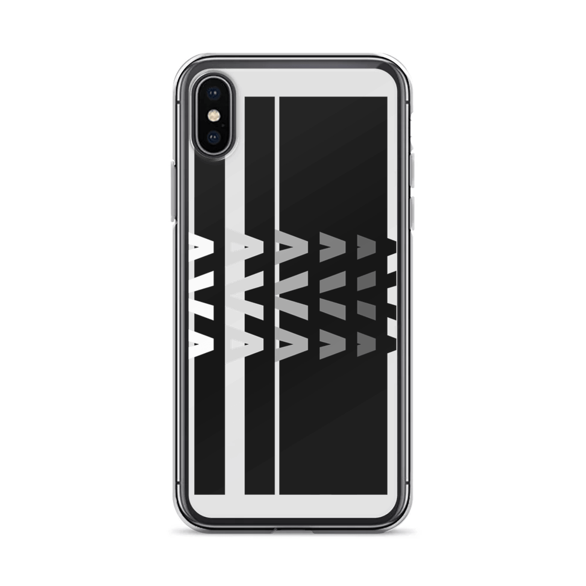 Personalized AVA Glossy Black Phone Case
