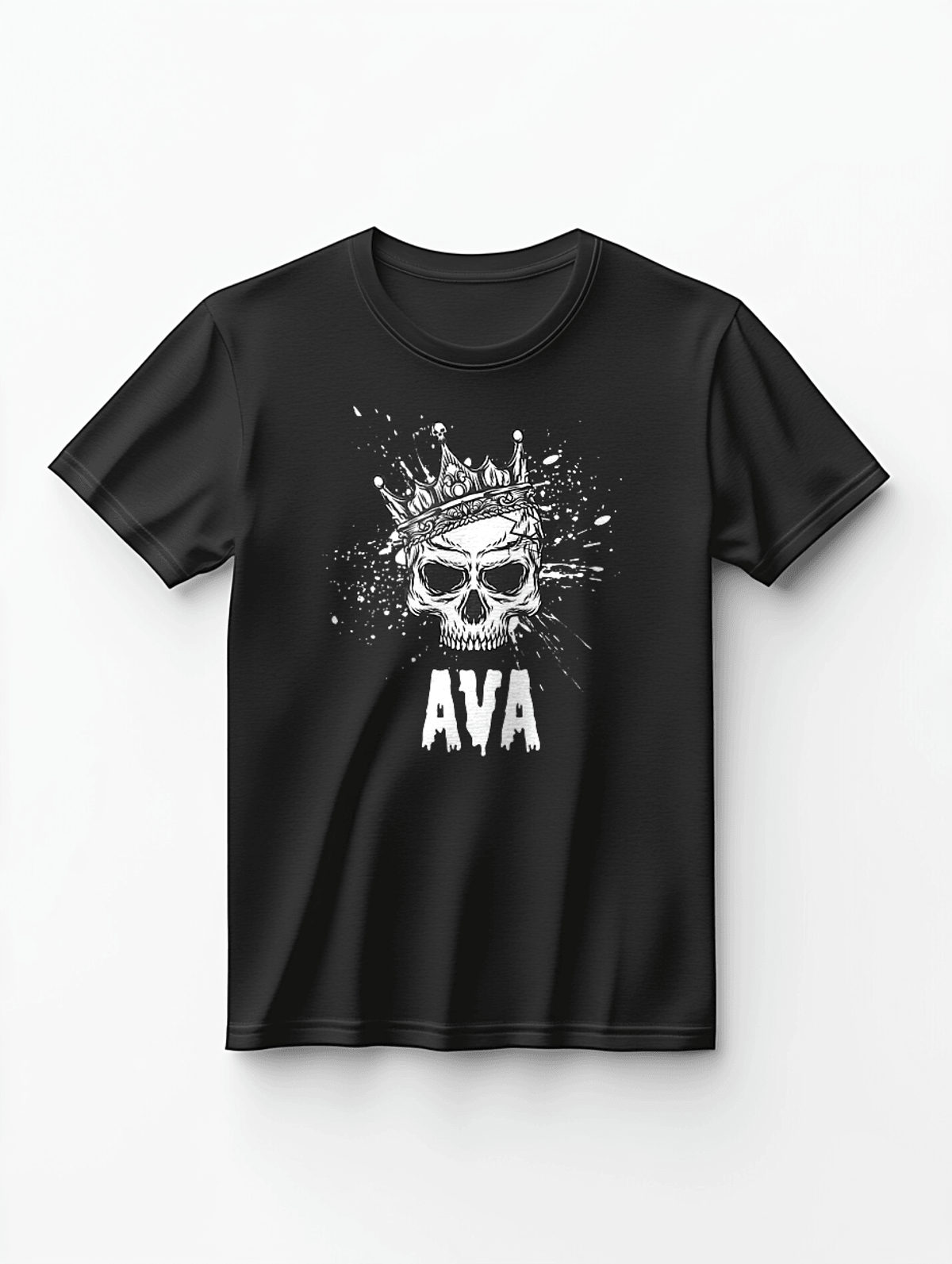 Personalized AVA Skull T-shirt