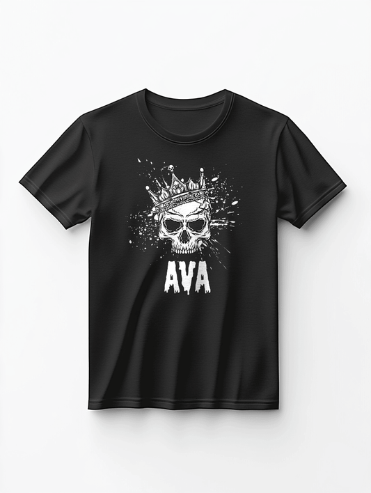 Personalized AVA Skull T-shirt