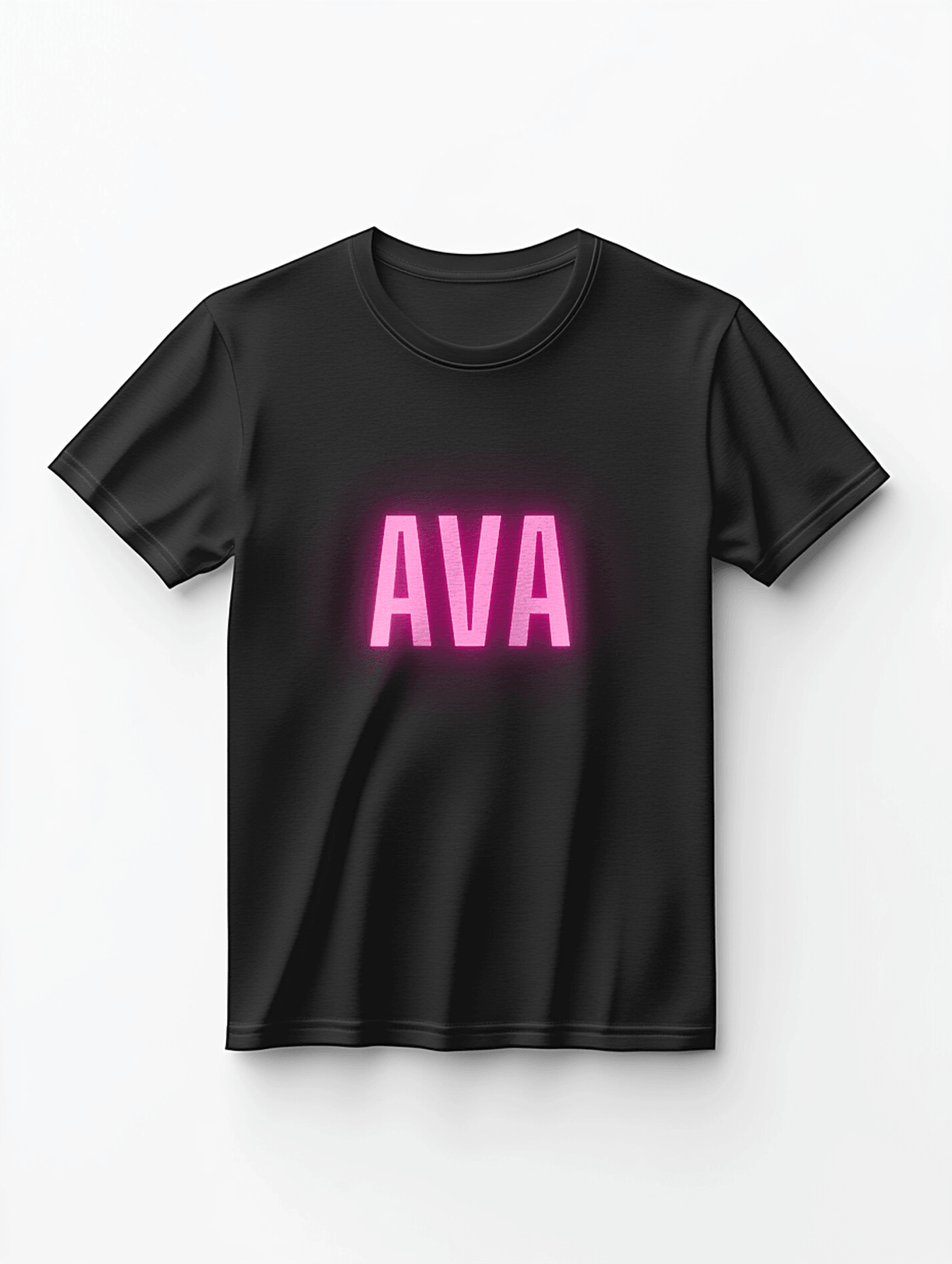 Personalized AVA Neon-Pink T-Shirt