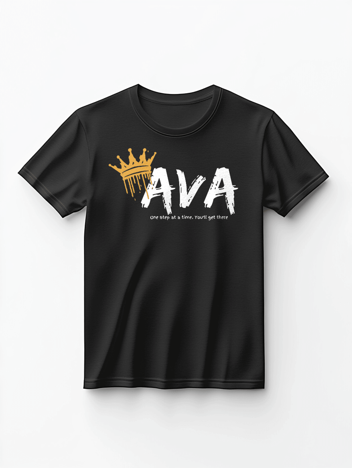 Personalized AVA T-Shirt with Gold Crown