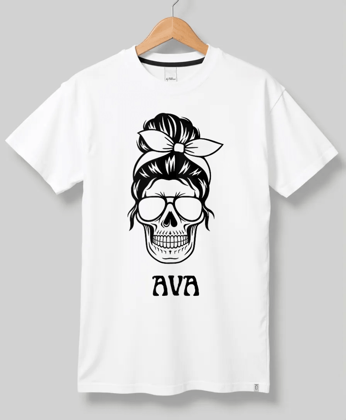 Personalized AVA Skull T-Shirt