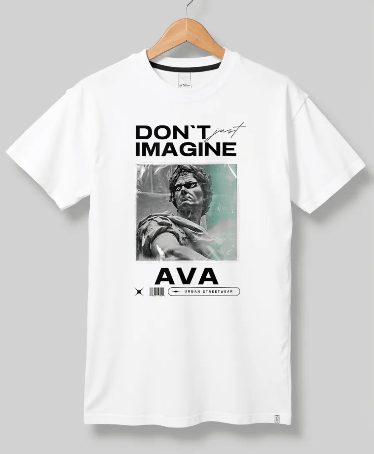 Personalized AVA Vintage Statue Portrait T-Shirt