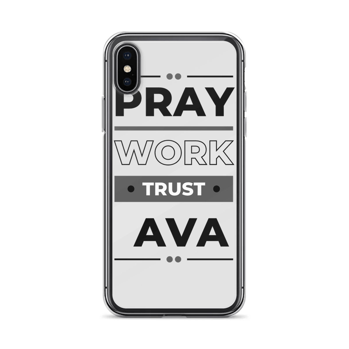 Personalized AVA Phone Case with Bold Typography