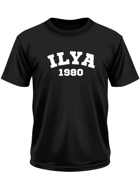 Personalized ILYA Vintage 1980 T-Shirt