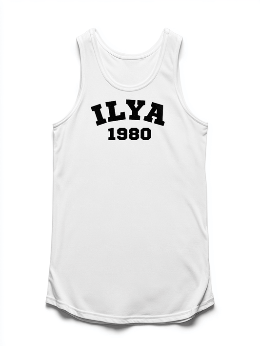 Personalized ILYA Varsity Tank Top