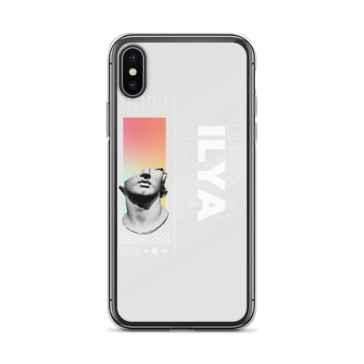 Personalized ILYA Clear Phone Case