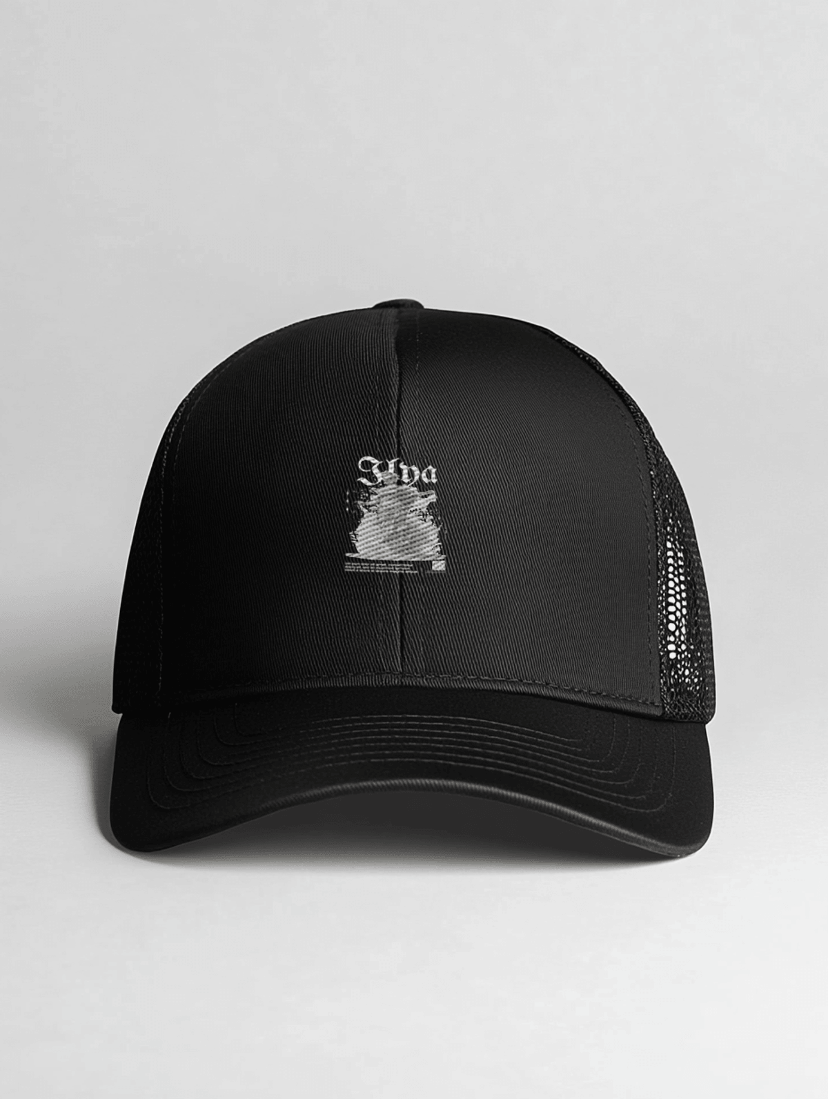 Personalized ILYA Black Trucker Hat