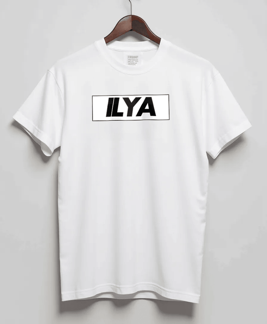 Personalized ILYA Bold Lettering T-Shirt