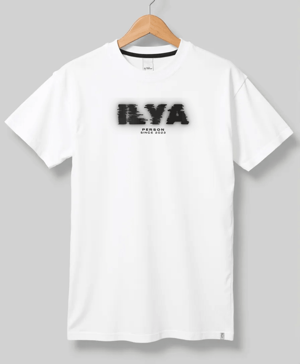 Personalized ILYA Glitch-Style T-Shirt