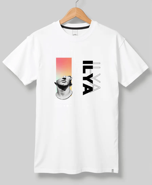 Personalized ILYA T-Shirt with Classical Art Panel
