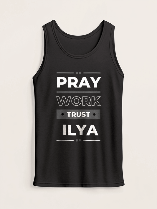 Personalized ILYA Pray Work Trust Tank Top