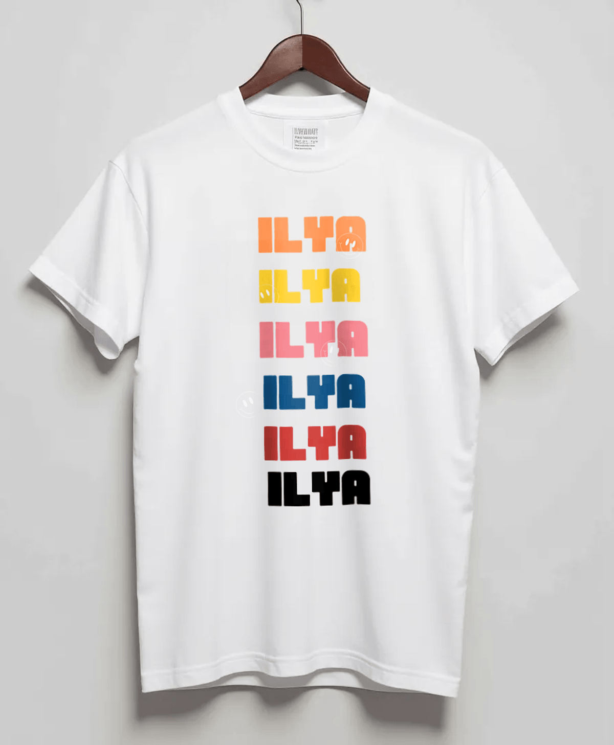 Personalized ILYA Rainbow T-Shirt