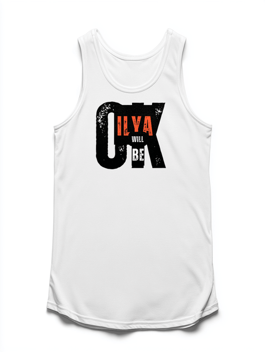 Personalized ILYA Distressed OK Tank Top