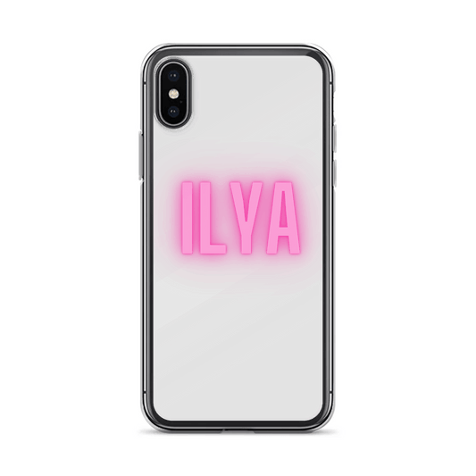 Personalized ILYA Neon-Pink Phone Case