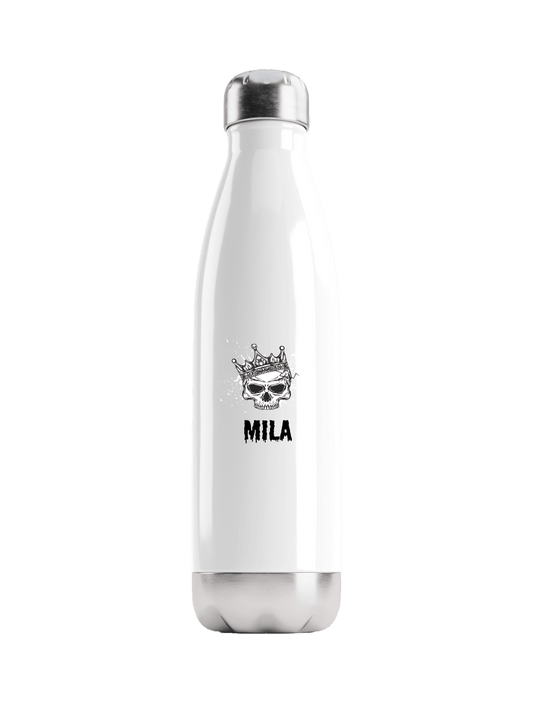 Personalized MILA Skull Water Bottle