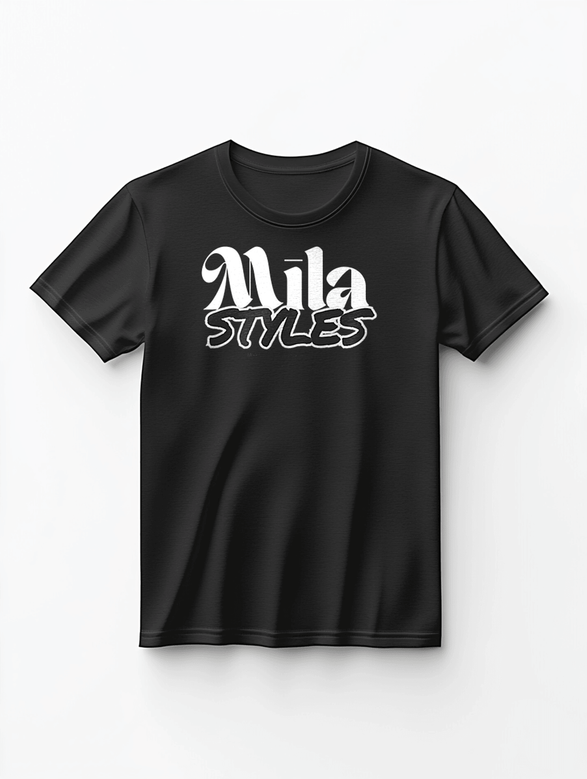 Personalized MILA T-Shirt in Black and White