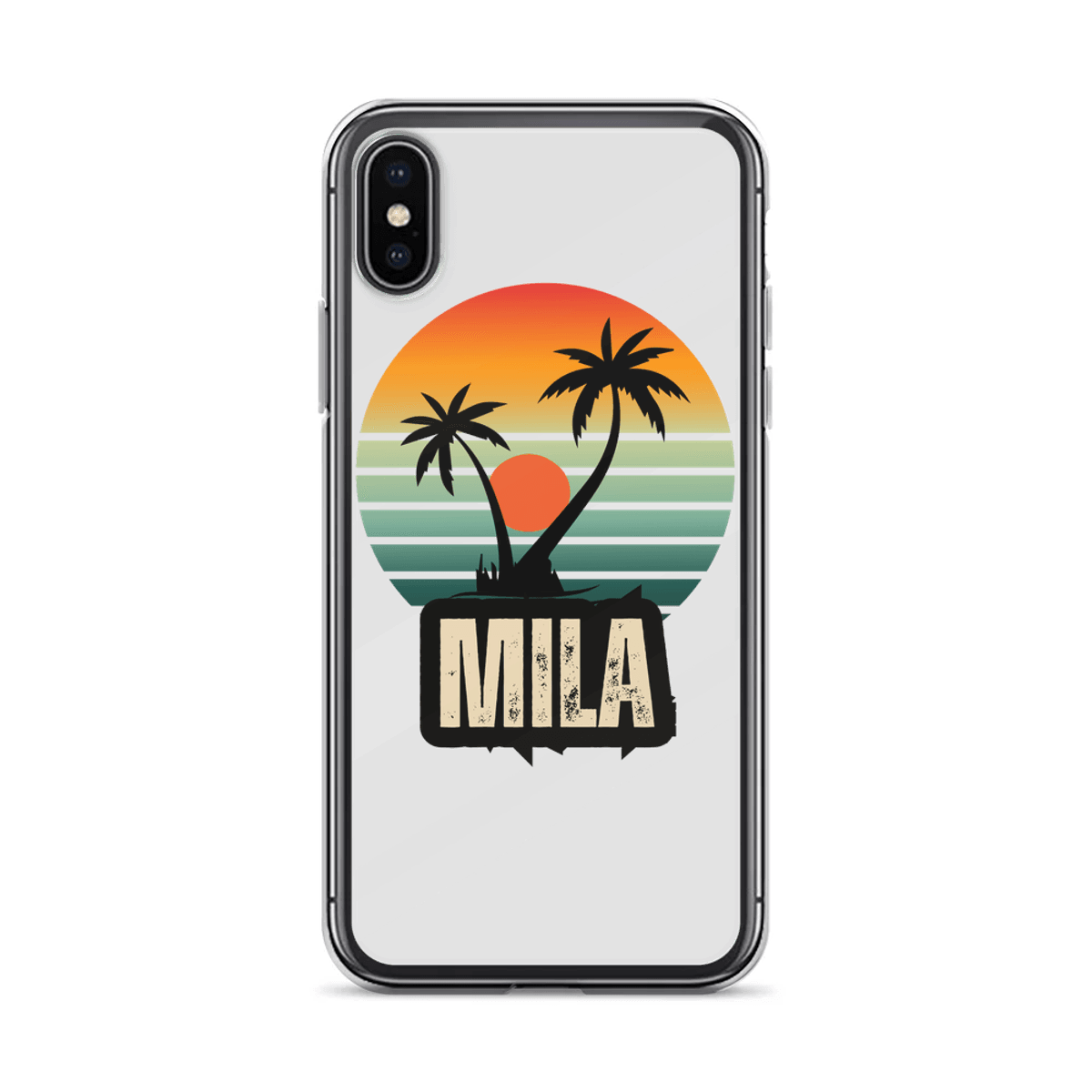 Personalized MILA Retro Sunset Phone Case