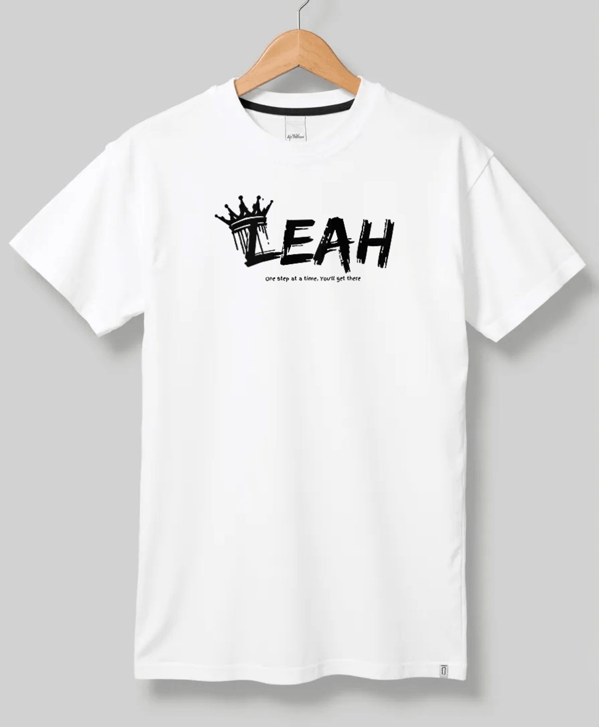 Personalized LEAH T-Shirt with Crown Design