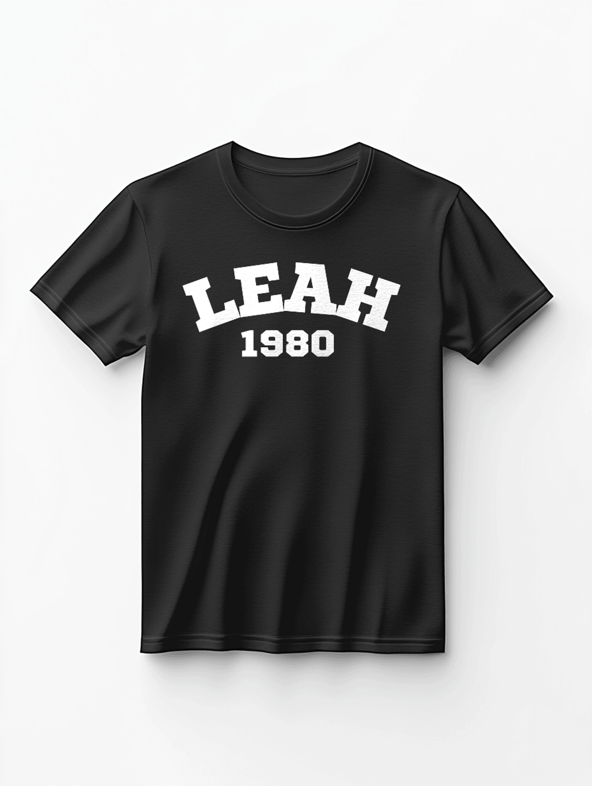 Personalized LEAH Classic Black T-Shirt