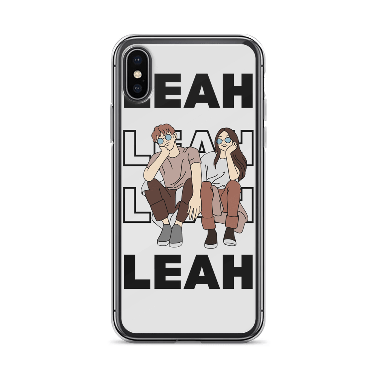 Personalized LEAH Clear Phone Case
