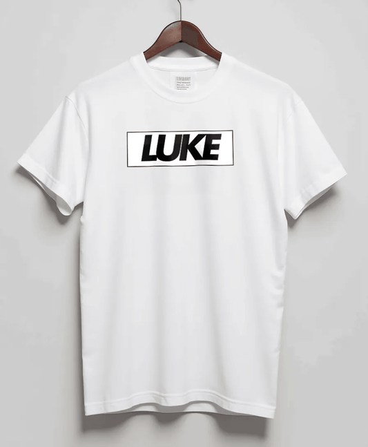 Personalized LUKE Bold Lettering T-Shirt