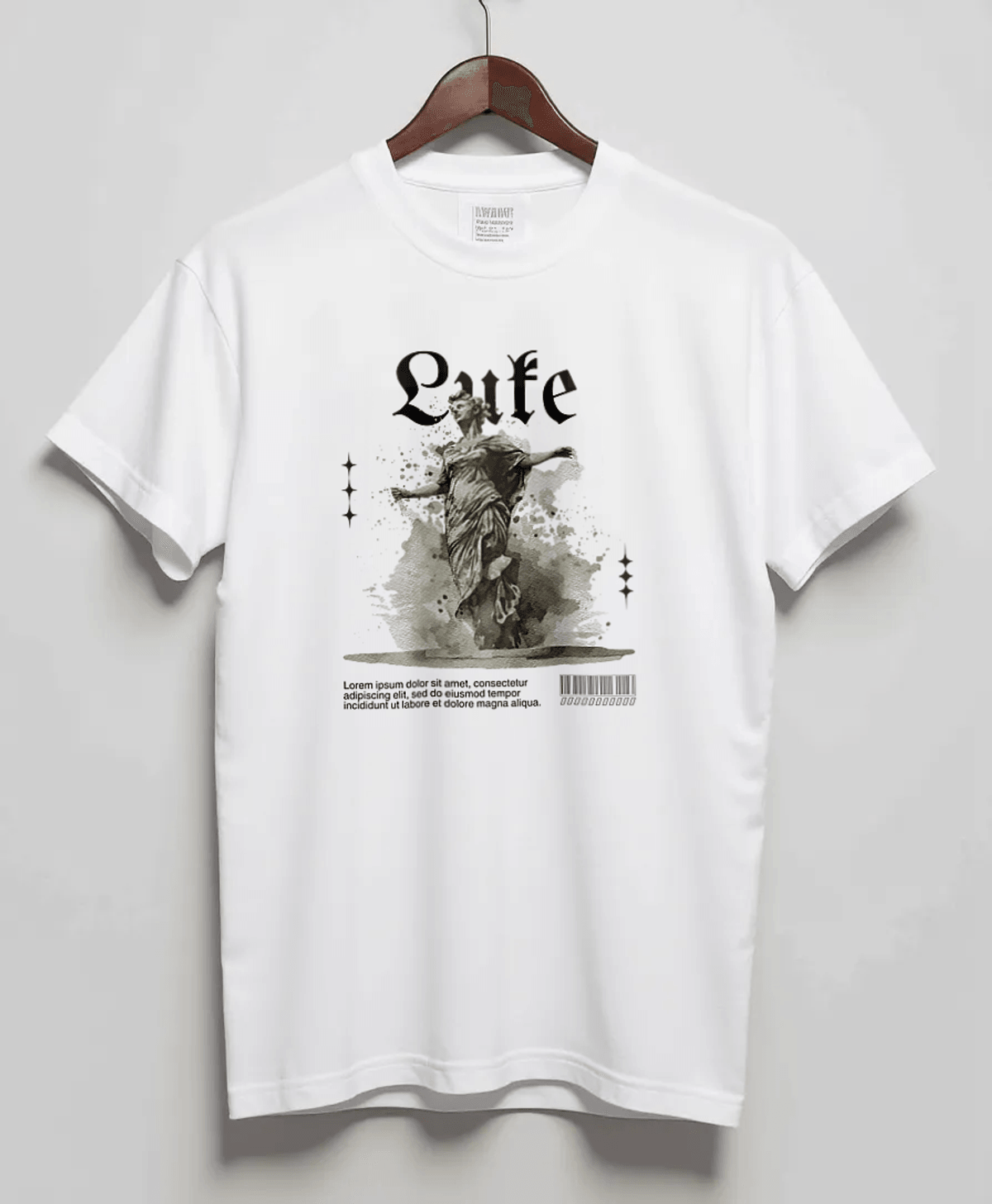 Personalized LUKE Blackletter Typography T-Shirt