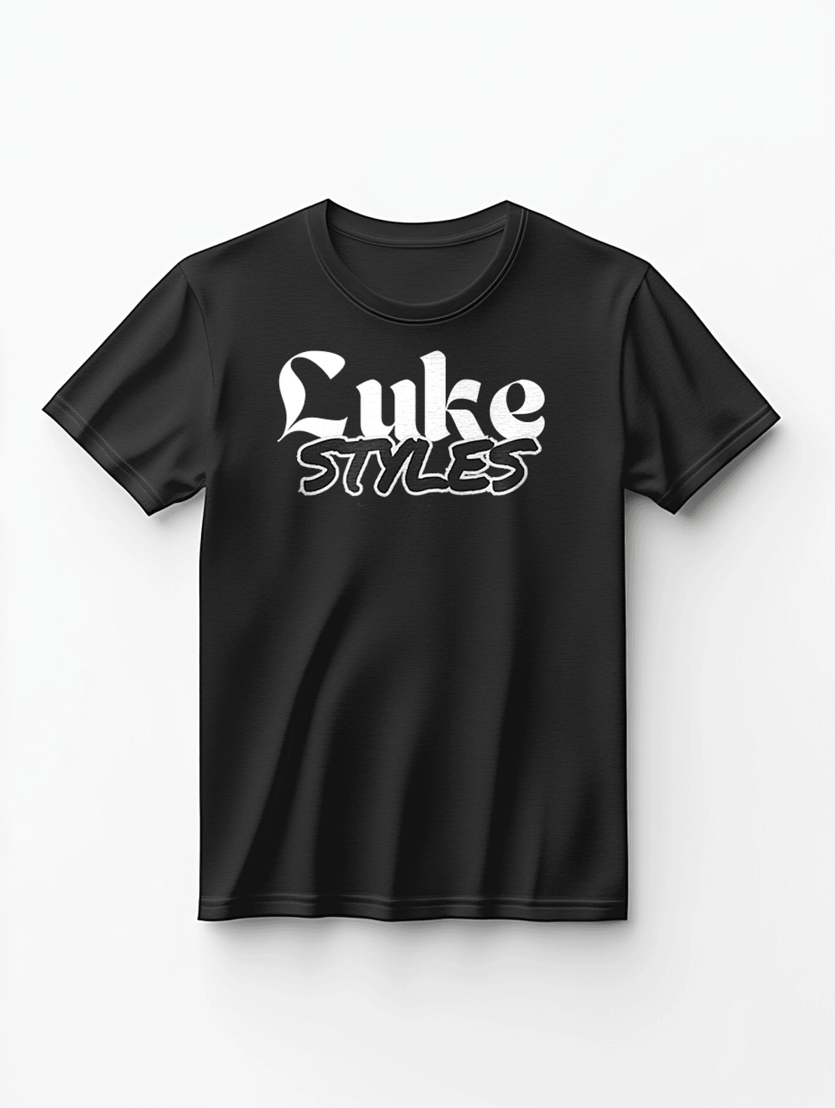 Personalized LUKE T-Shirt in Black and White