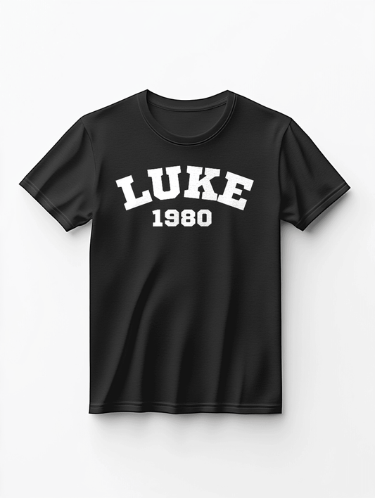 Personalized LUKE Classic Black T-Shirt