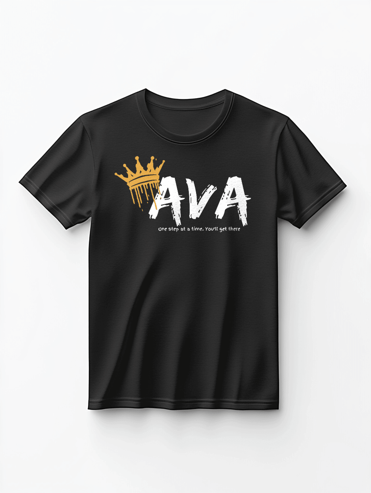 Personalized AVA T-Shirt with Gold Crown