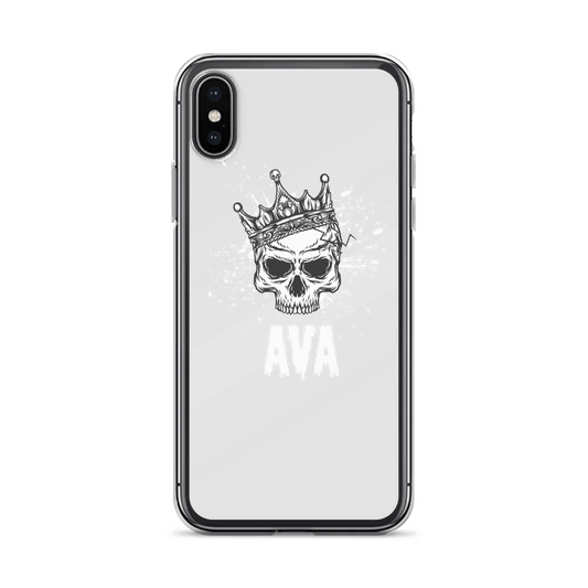 Personalized AVA Crowned Skull Phone Case