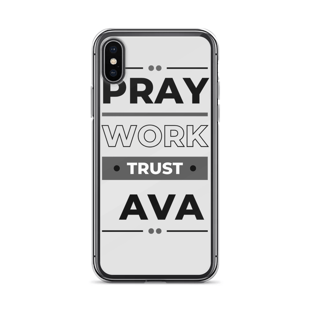 Personalized AVA Phone Case with Bold Typography