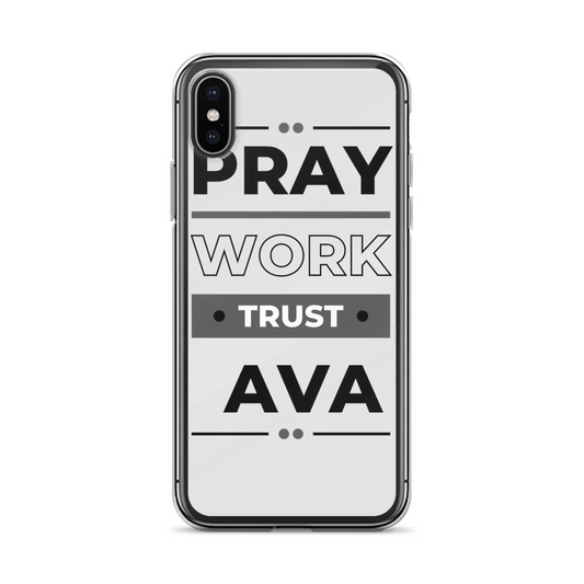 Personalized AVA Phone Case with Bold Typography