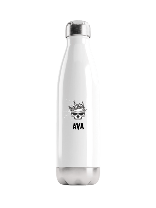 Personalized AVA Skull Water Bottle