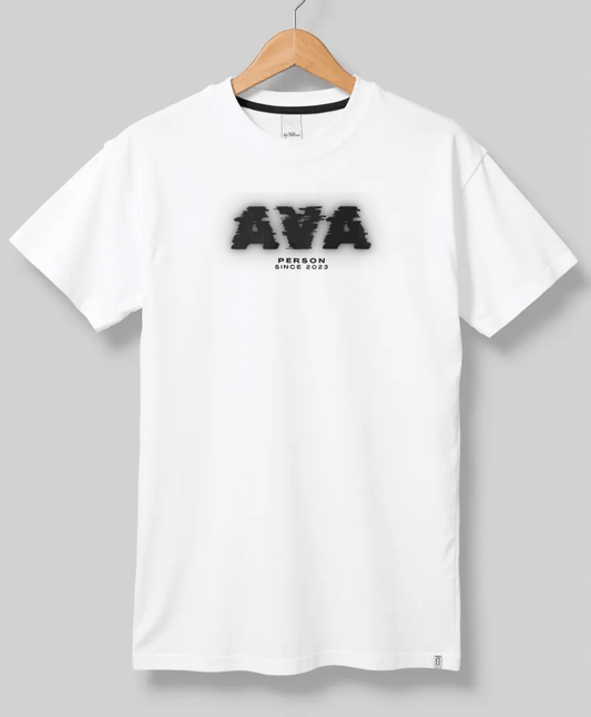 Personalized AVA Glitch-Style T-Shirt
