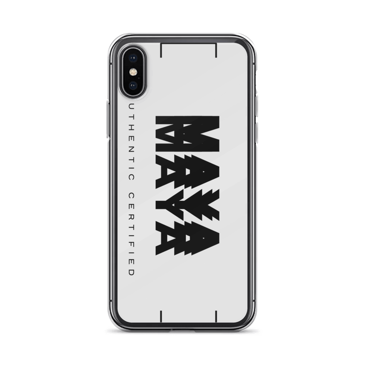 Personalized MAYA Clear Phone Case with Modern Design