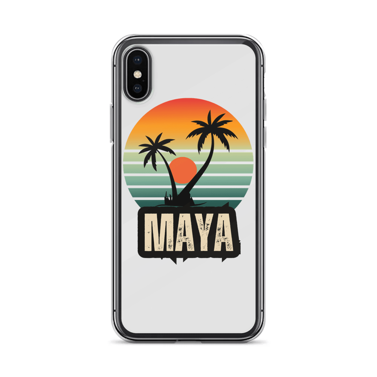 Personalized MAYA Retro Sunset Phone Case