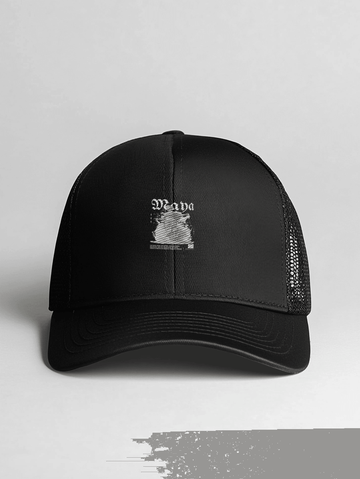 Personalized MAYA Black Trucker Hat