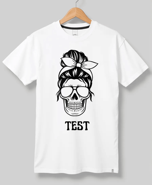 Personalized TEST Skull T-Shirt