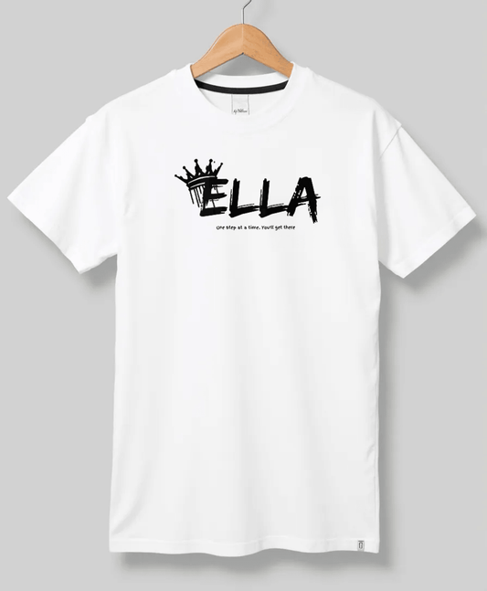 Personalized ELLA T-Shirt with Crown Design