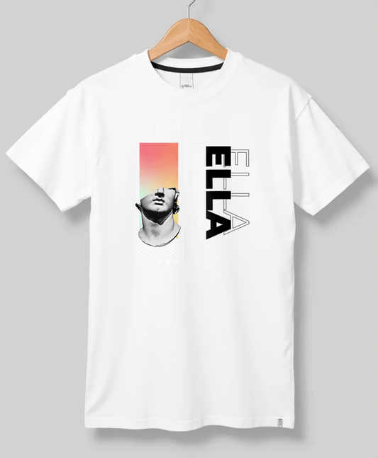 Personalized ELLA T-Shirt with Classical Art Panel