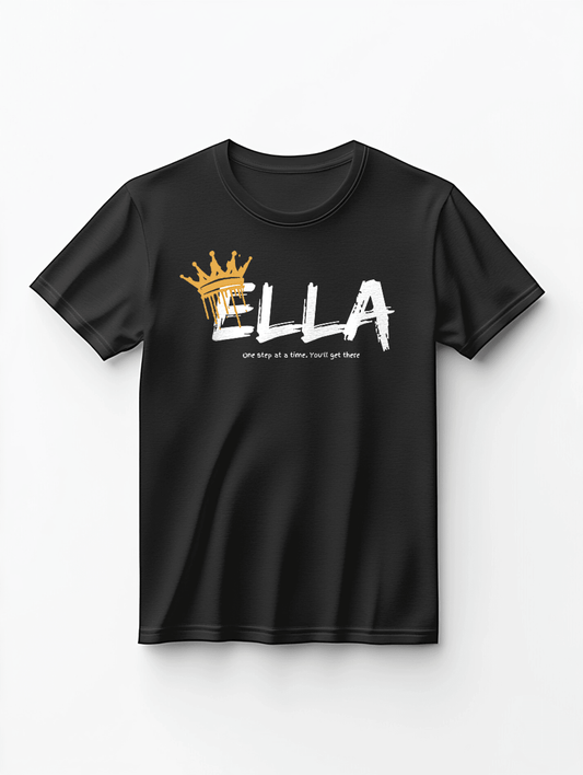 Personalized ELLA T-Shirt with Gold Crown