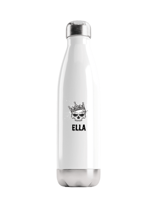 Personalized ELLA Skull Water Bottle