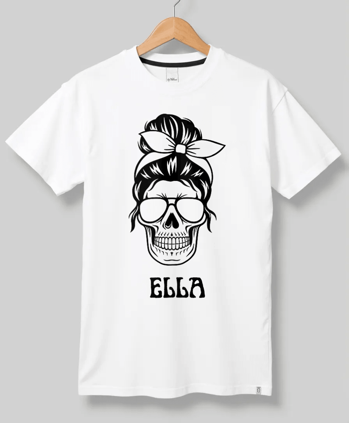 Personalized ELLA Skull T-Shirt