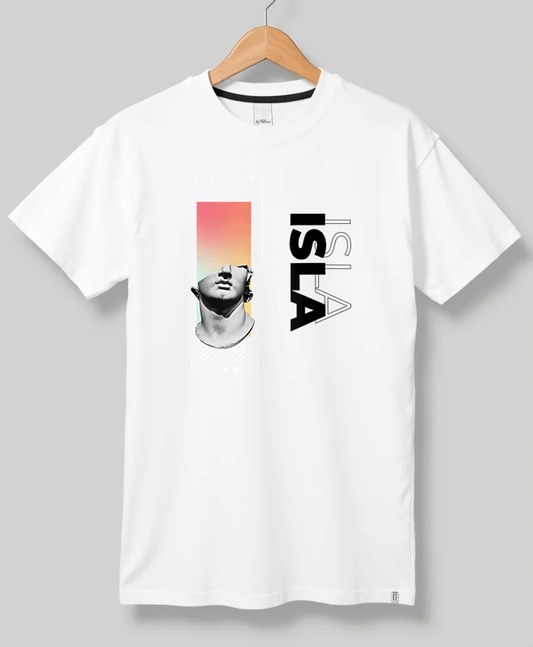 Personalized ISLA T-Shirt with Classical Art Panel