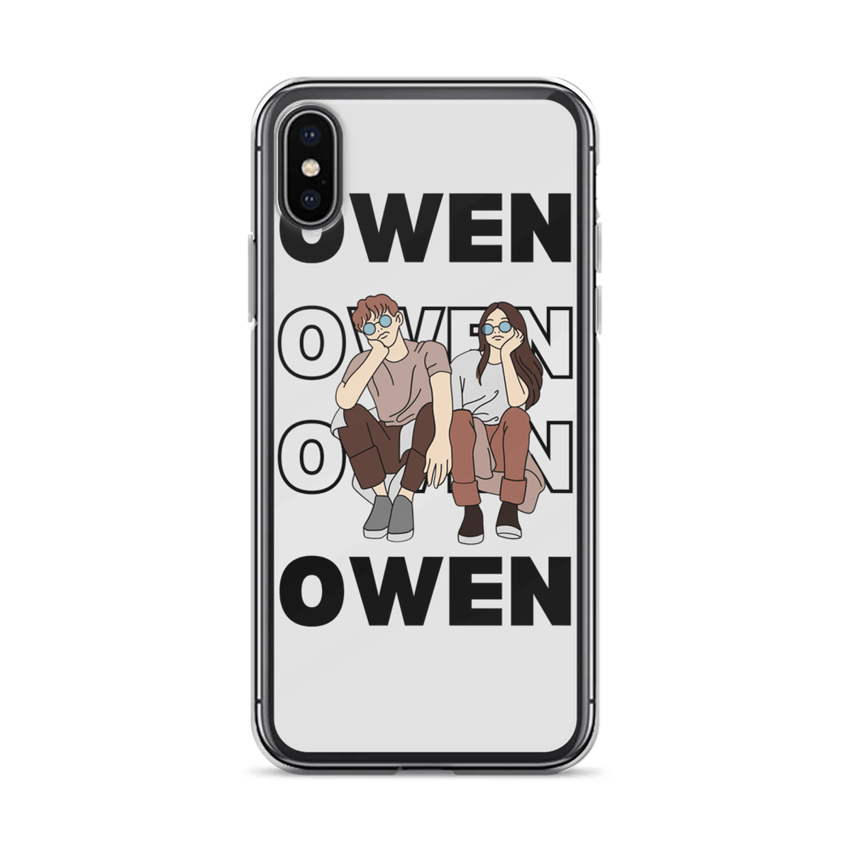 Personalized OWEN Clear Phone Case